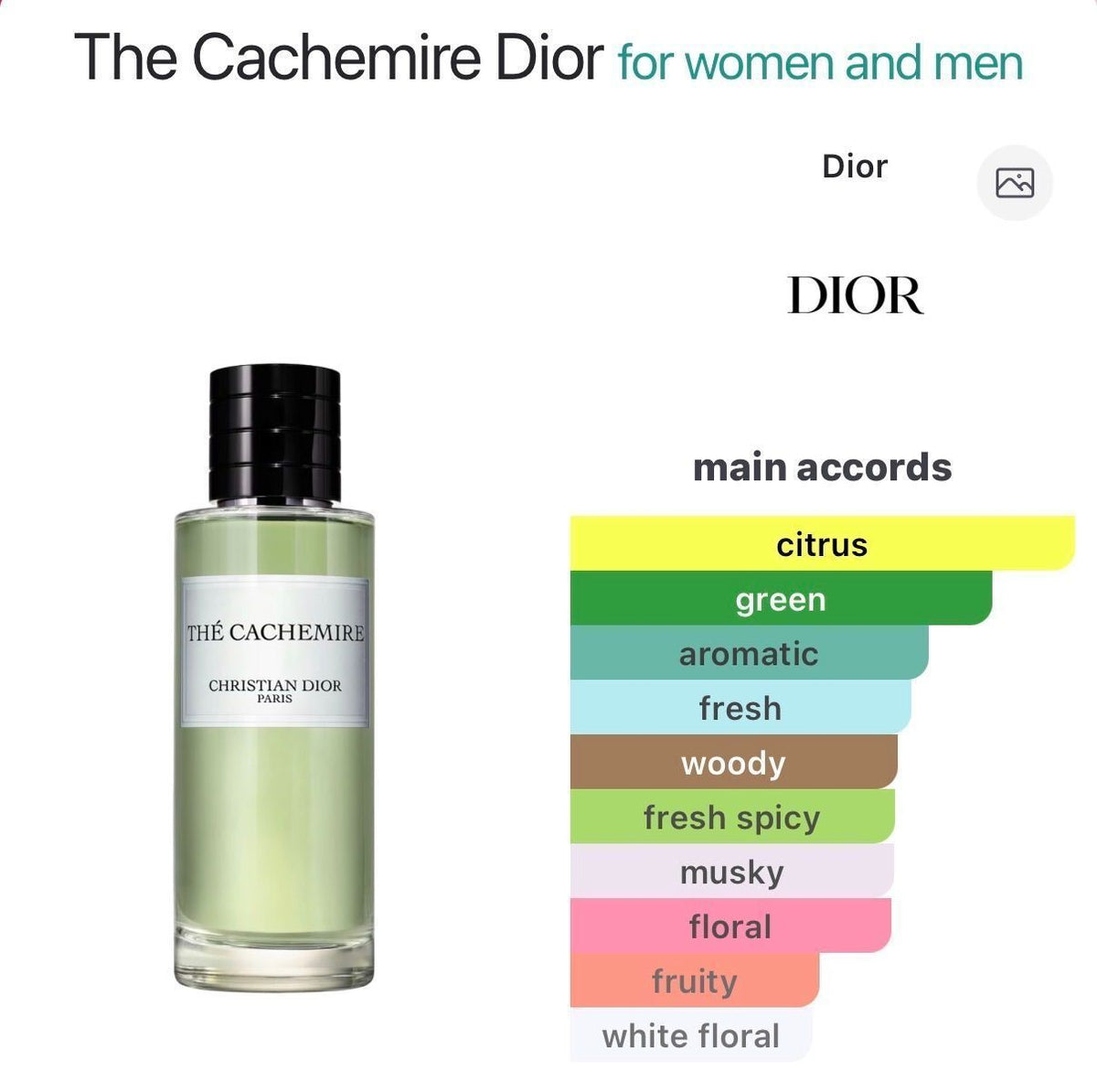 Dior The Cachemire 10ml