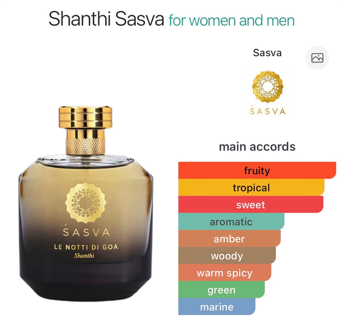 Sasva Le Notti di Goa Perfume Decant – 5ml