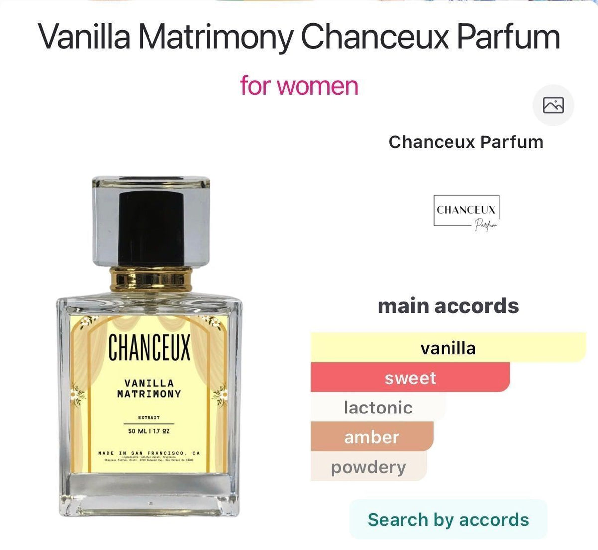 Vanilla Matrimony 10ml