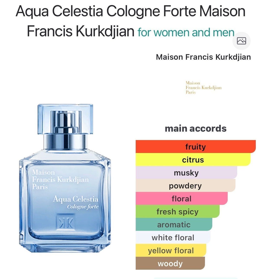 MFK Aqua Celestia Cologne Forte 10ml