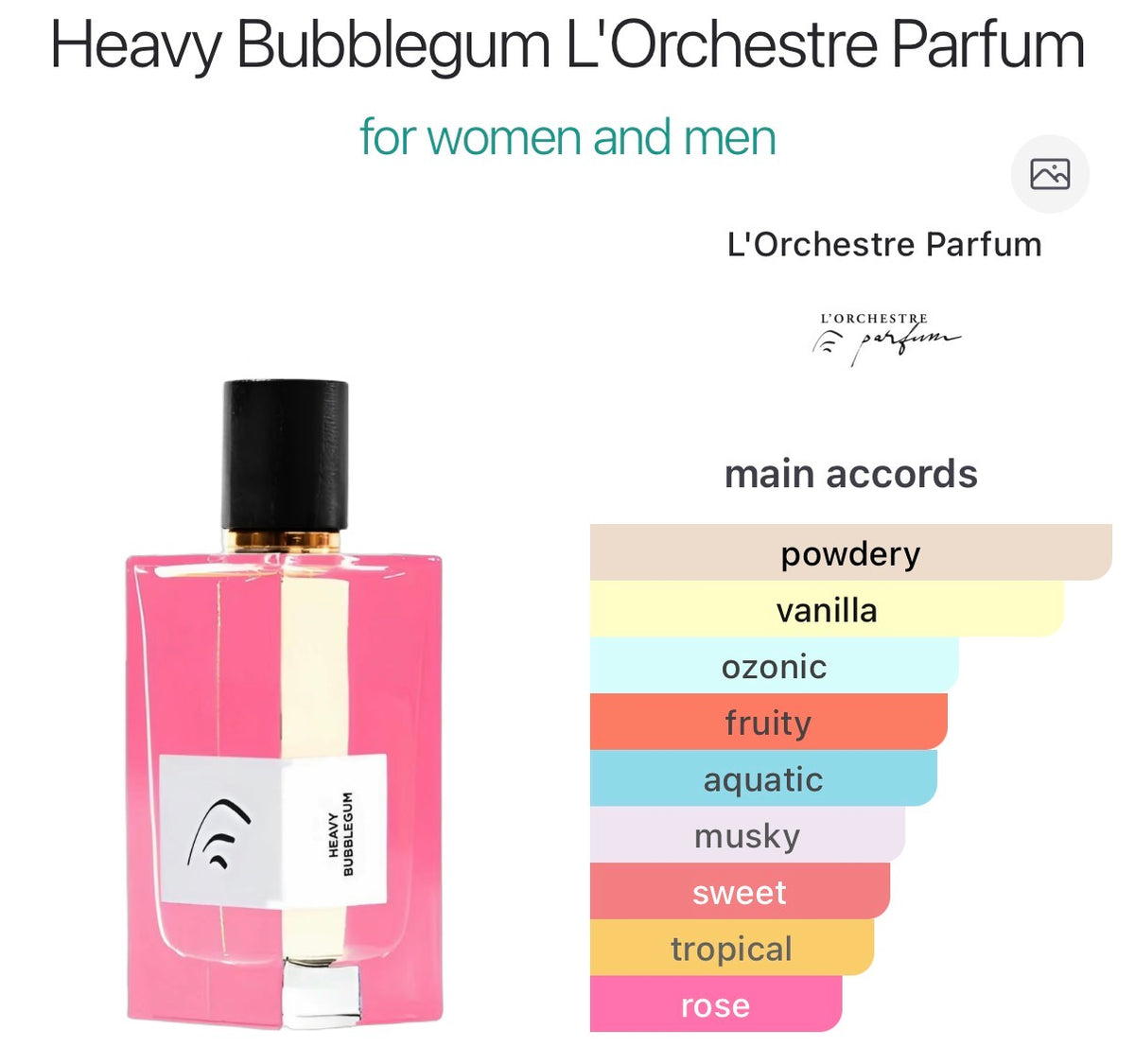 Le’Orchestre Parfum Heavy Bubblegum Perfume Decant – 5ml