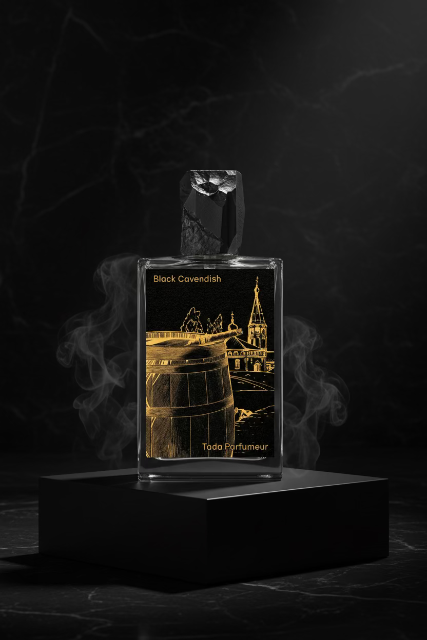 Black Cavendish 50ml niche perfume – rich tobacco and sweet pipe fragrance by Tada Parfumeur | Scental Decants