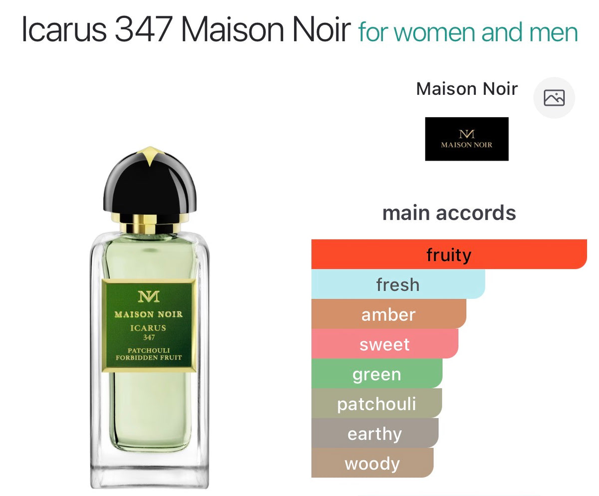 Maison Noir Icarus 347 Eau de Parfum Decant – 5ml