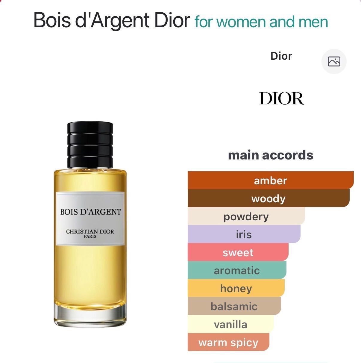 Dior Bois D’Argent 10ml